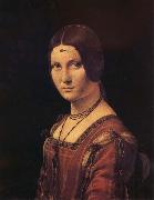LEONARDO da Vinci Portrait de femme,dit a tort La belle ferronniere china oil painting artist